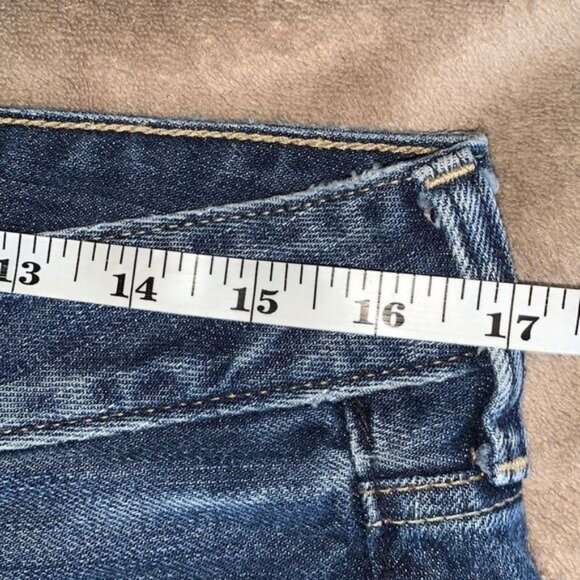 Abercrombie & Fitch Womens Denim Cuffed Shorts Size 4 W27 - Picture 7 of 9